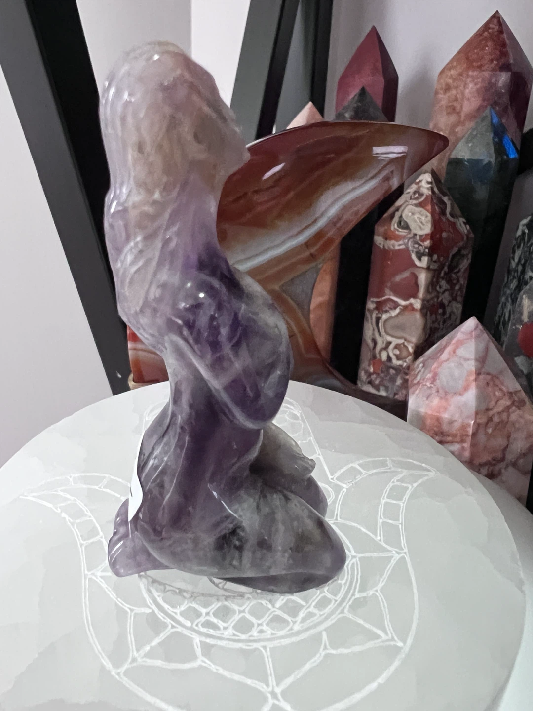 DREAM AMETHYST GODDESS CARVING - photo 4