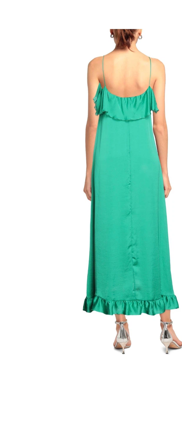 Italian  Green Ruffled Maxi Dress - photo 2