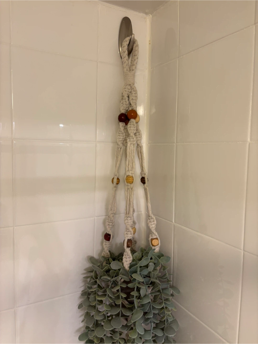 MOVING - Faux Plant in Macrame Plant Hanger - photo 4
