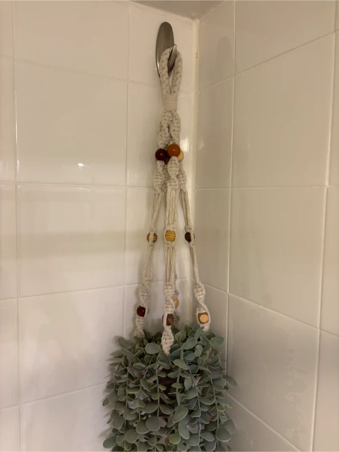 MOVING - Faux Plant in Macrame Plant Hanger - photo 4