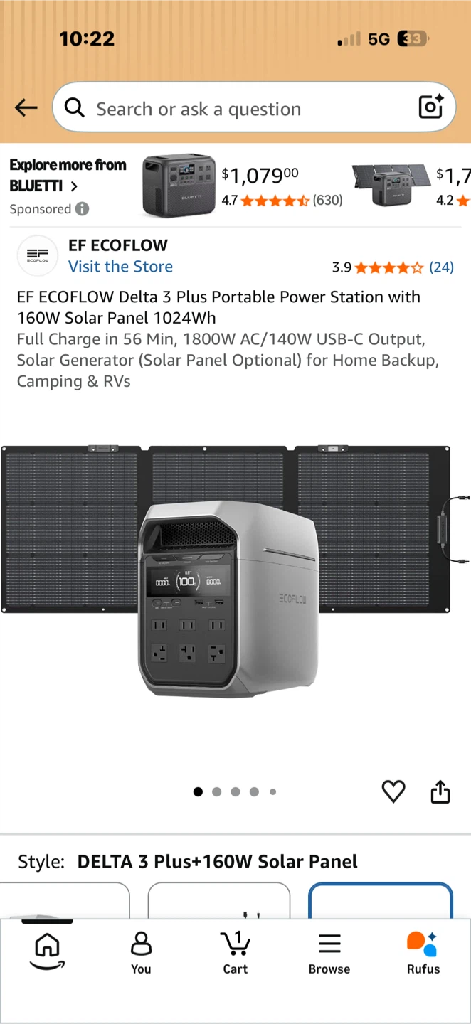 Delta 3 solar generator