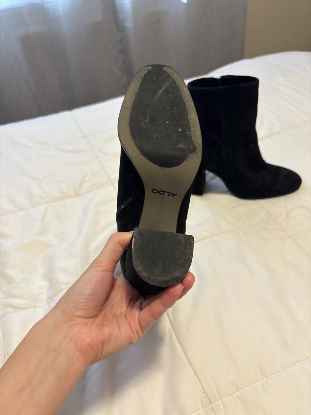 Black Suede Ankle Boots Aldo - photo 3