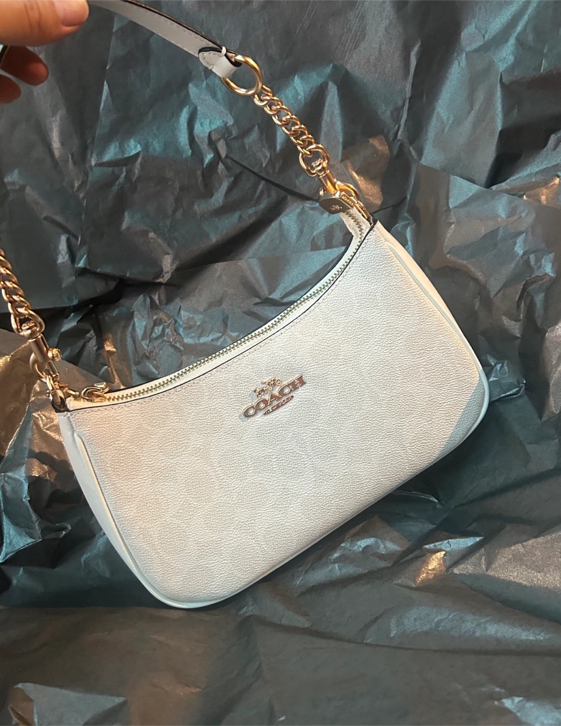 Coach White Shoulder Bag