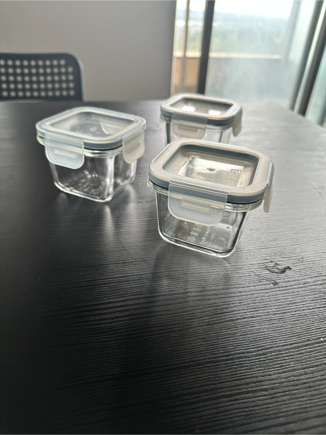 Set of 3 IKEA Glass Food Containers