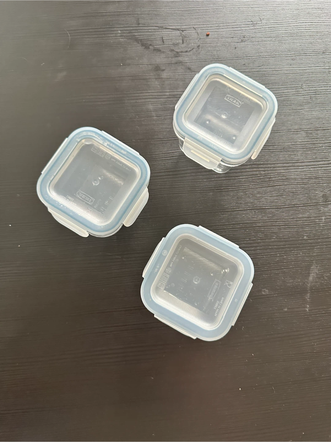 Set of 3 IKEA Glass Food Containers - photo 2