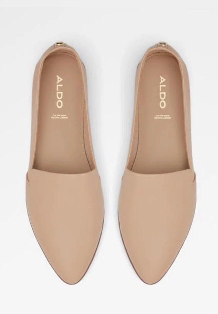 ALDO women’s bone Loafers (new in box )