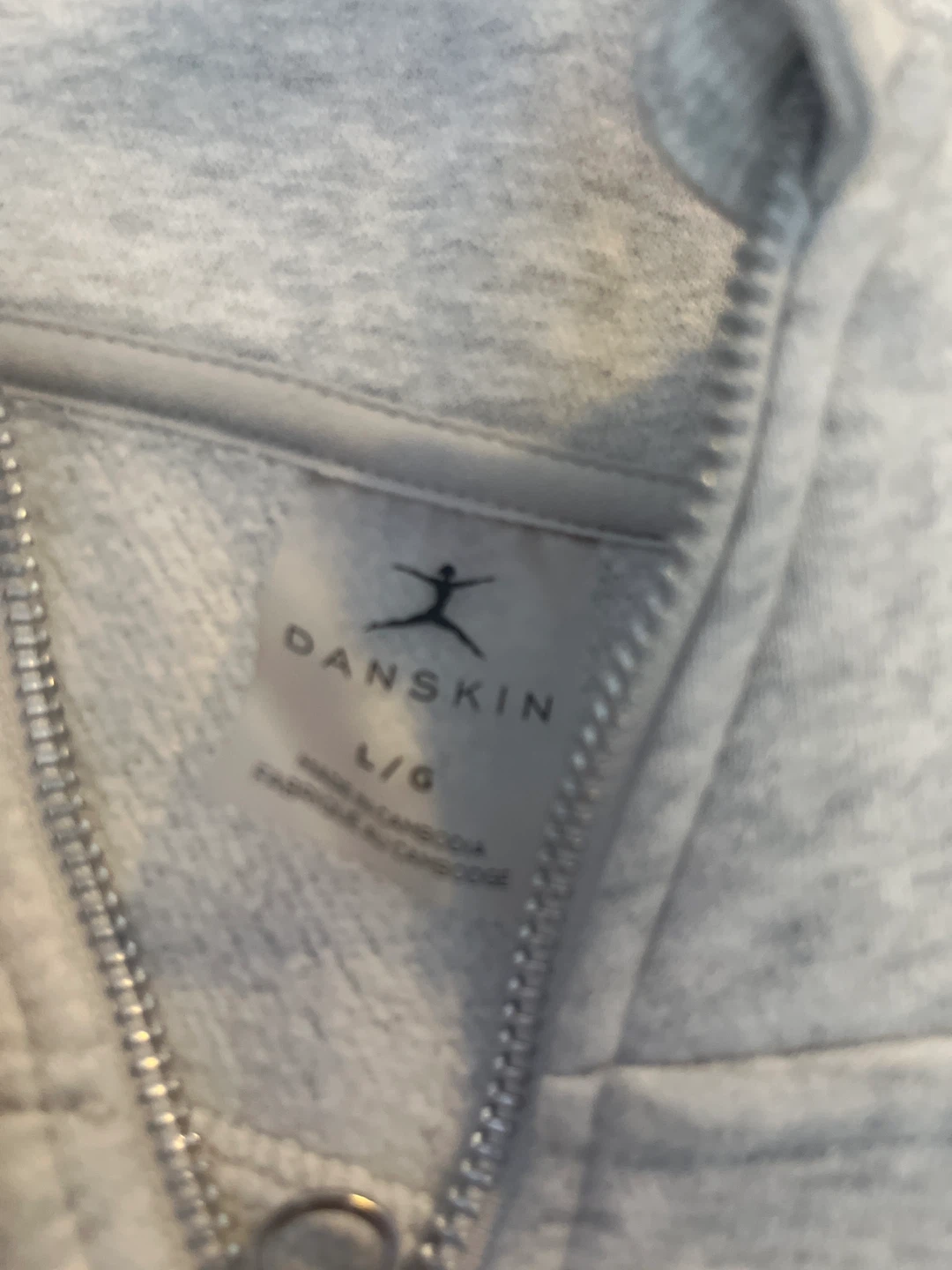Danskin Light Grey Zip Pullover price negotiable - photo 2