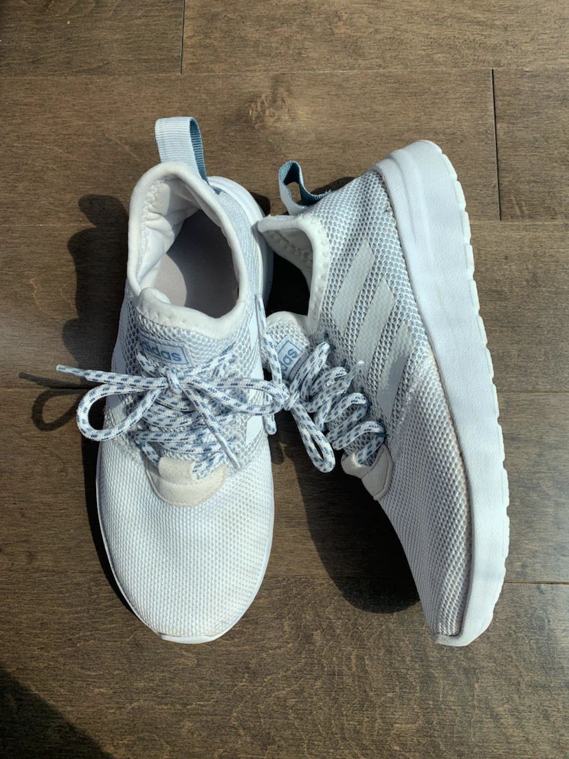 Adidas White Mesh Sneakers