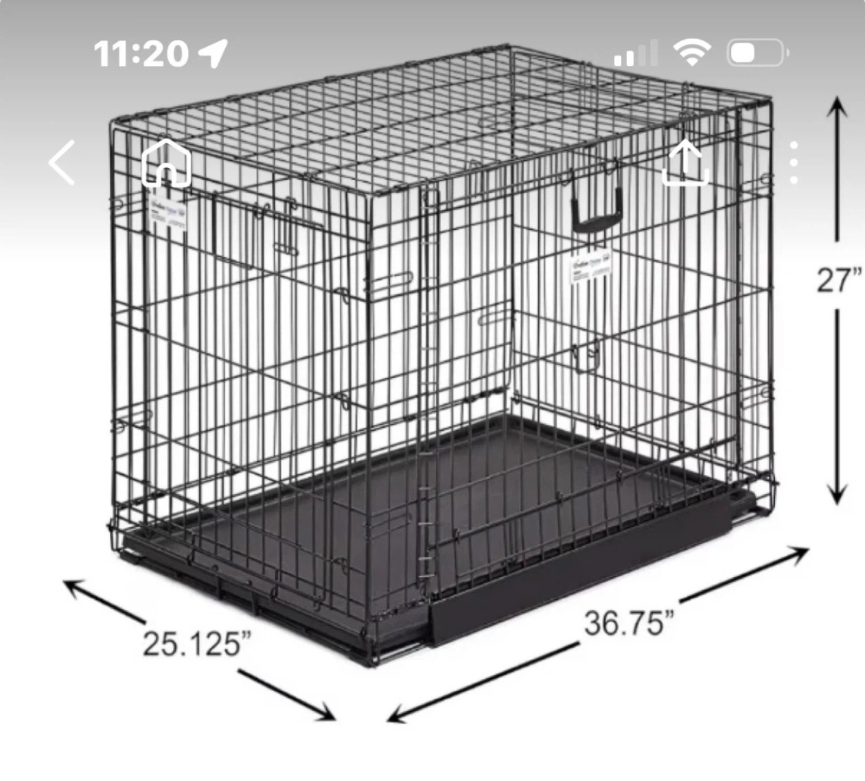 Precision Pet Products Wire Dog Crate