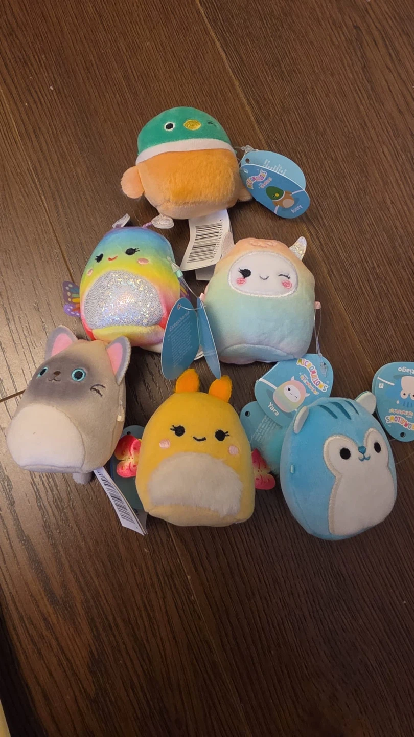 Set of 6 Squishmallows Micromallows