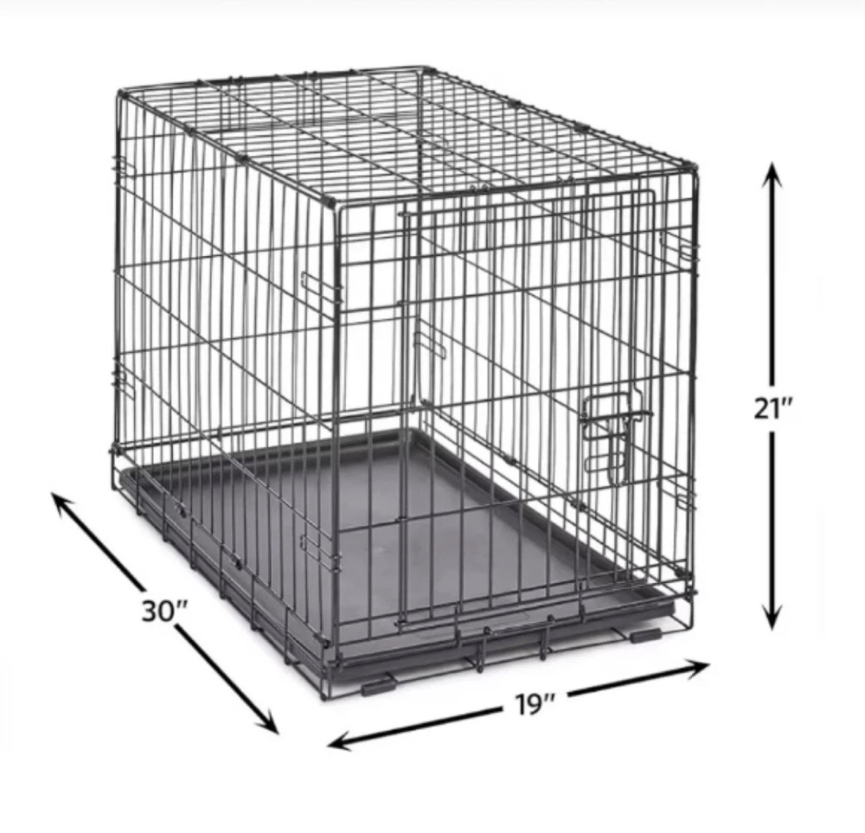 Collapsible Metal Dog Crate 30-inch