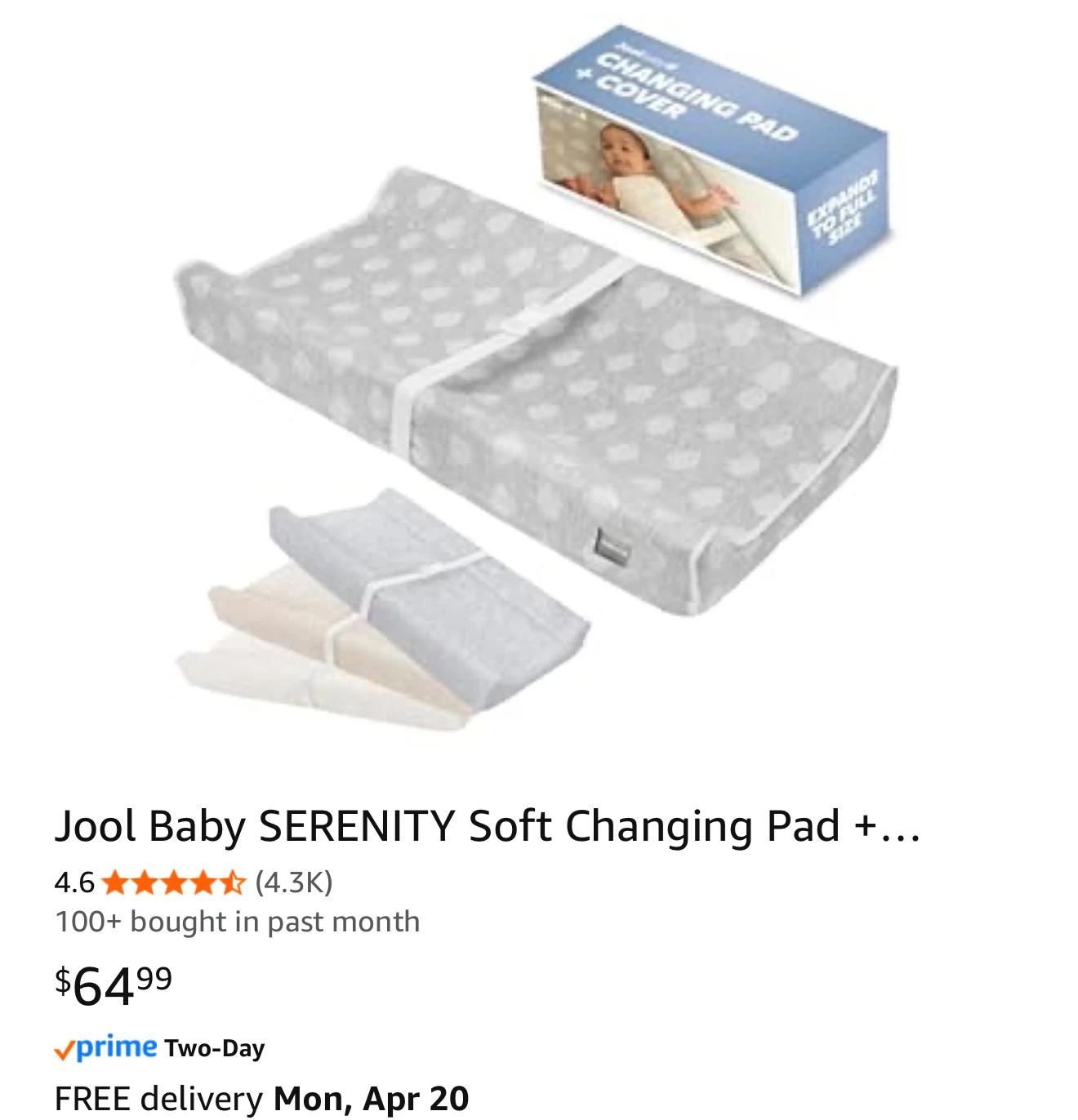 Jool Baby SERENITY Soft Changing Pad + Cover - photo 4
