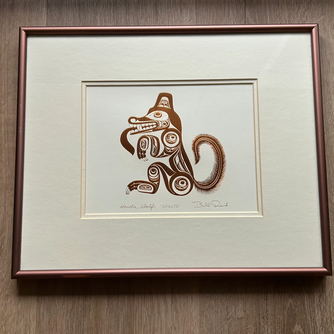 Bill Reid Framed Art Print – Haida Wolf (Ghuuts) - photo 2
