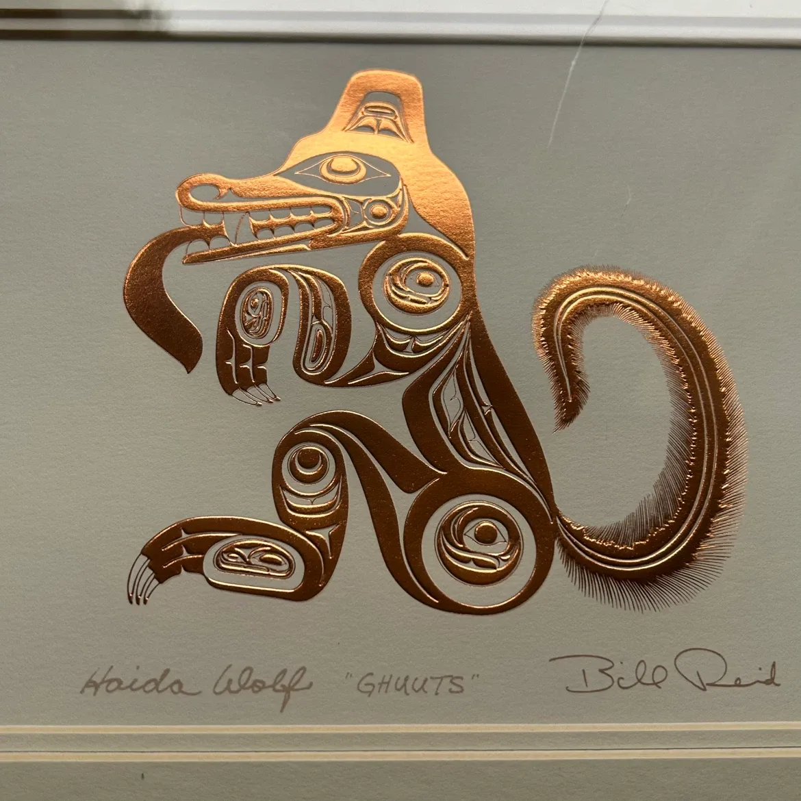 Bill Reid Framed Art Print – Haida Wolf (Ghuuts) - photo 3