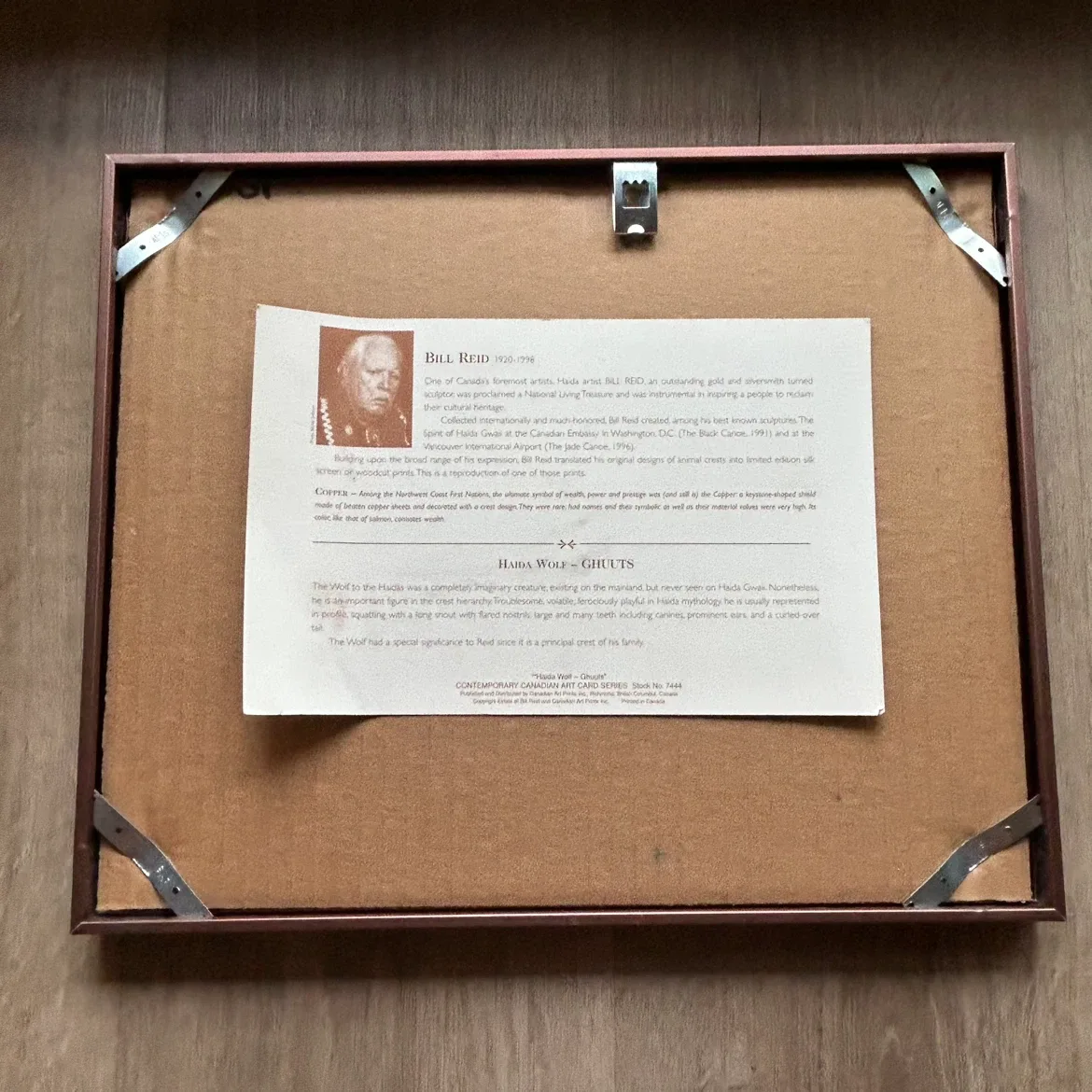 Bill Reid Framed Art Print – Haida Wolf (Ghuuts) - photo 5
