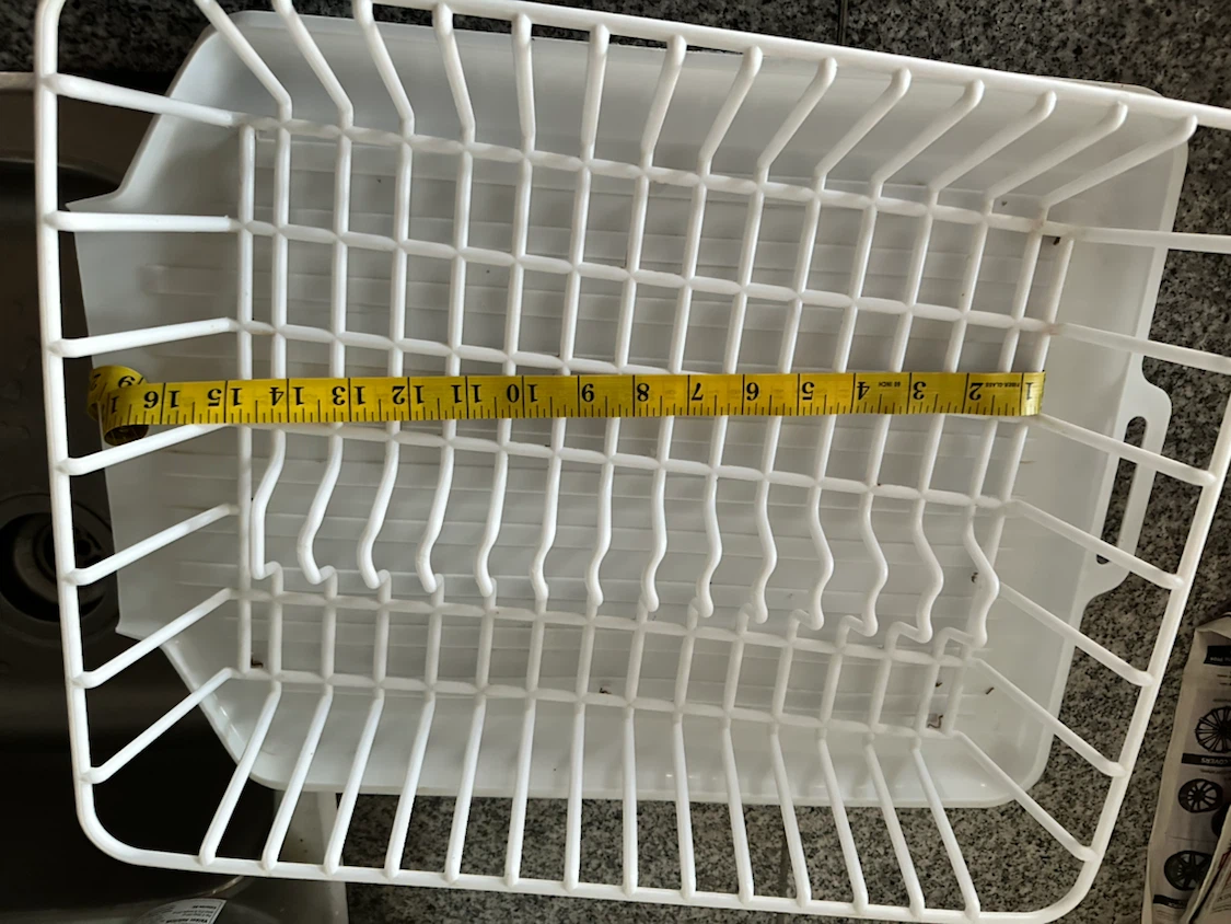White Plastic Dish Drying Rack - photo 4