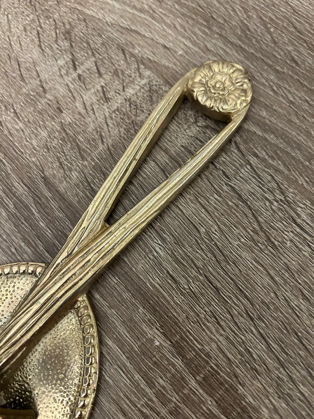 Vintage French Neoclassical Brass Wall Sconce - photo 5