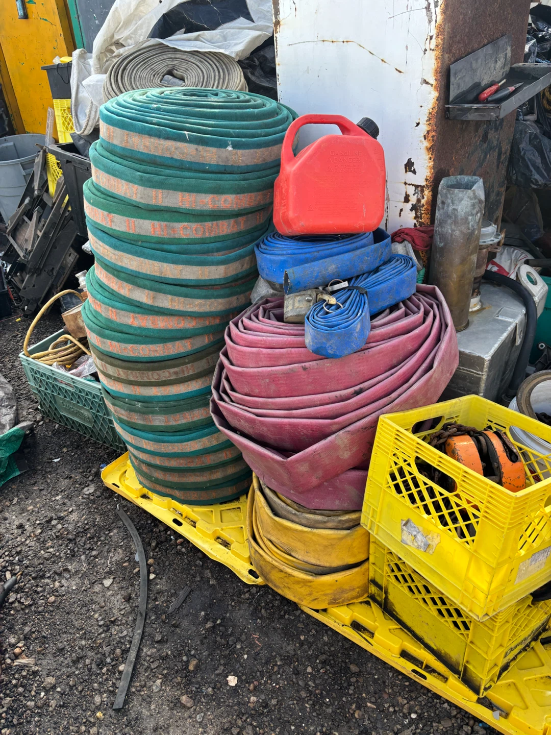 Variety of fire, suction and water hoses - photo 5