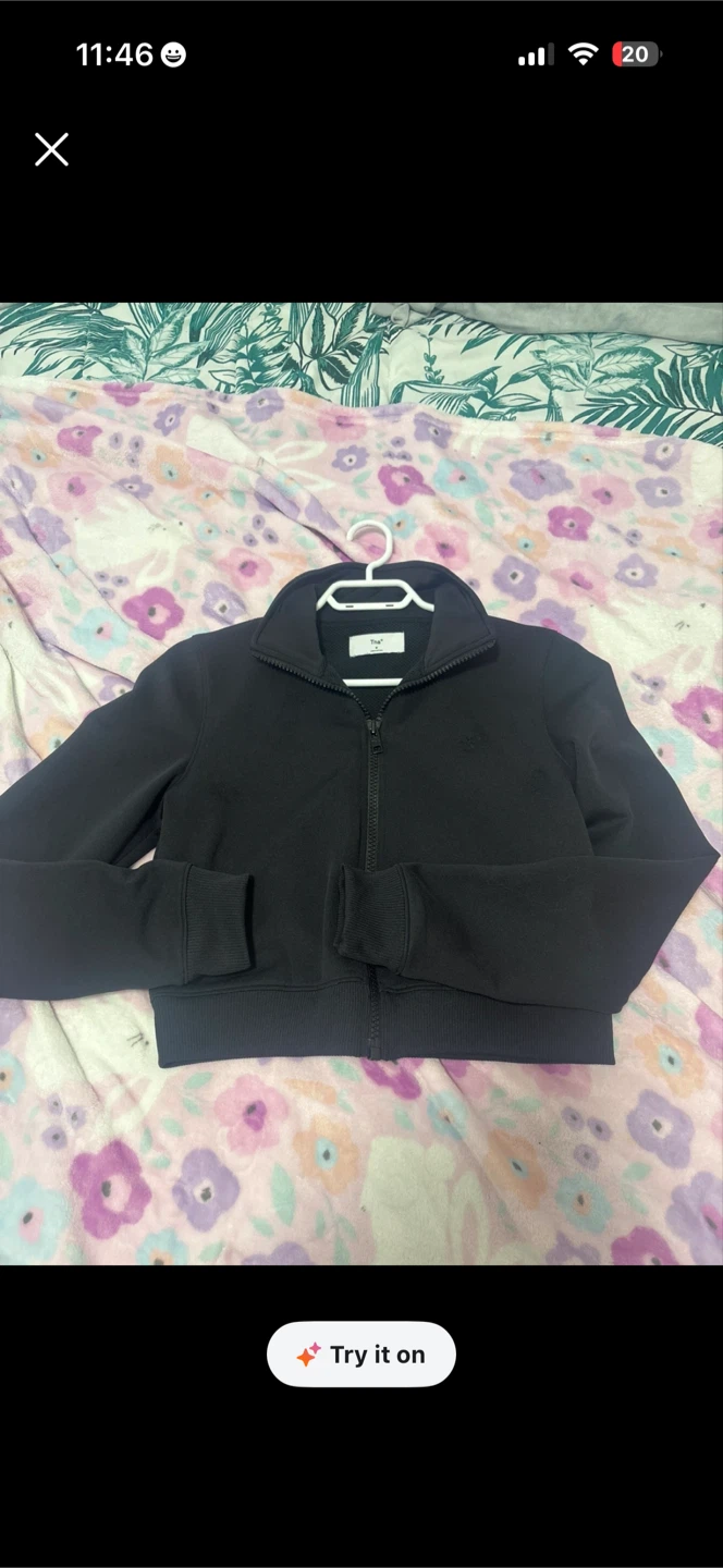 TNA Black Full Zip Track Jacket