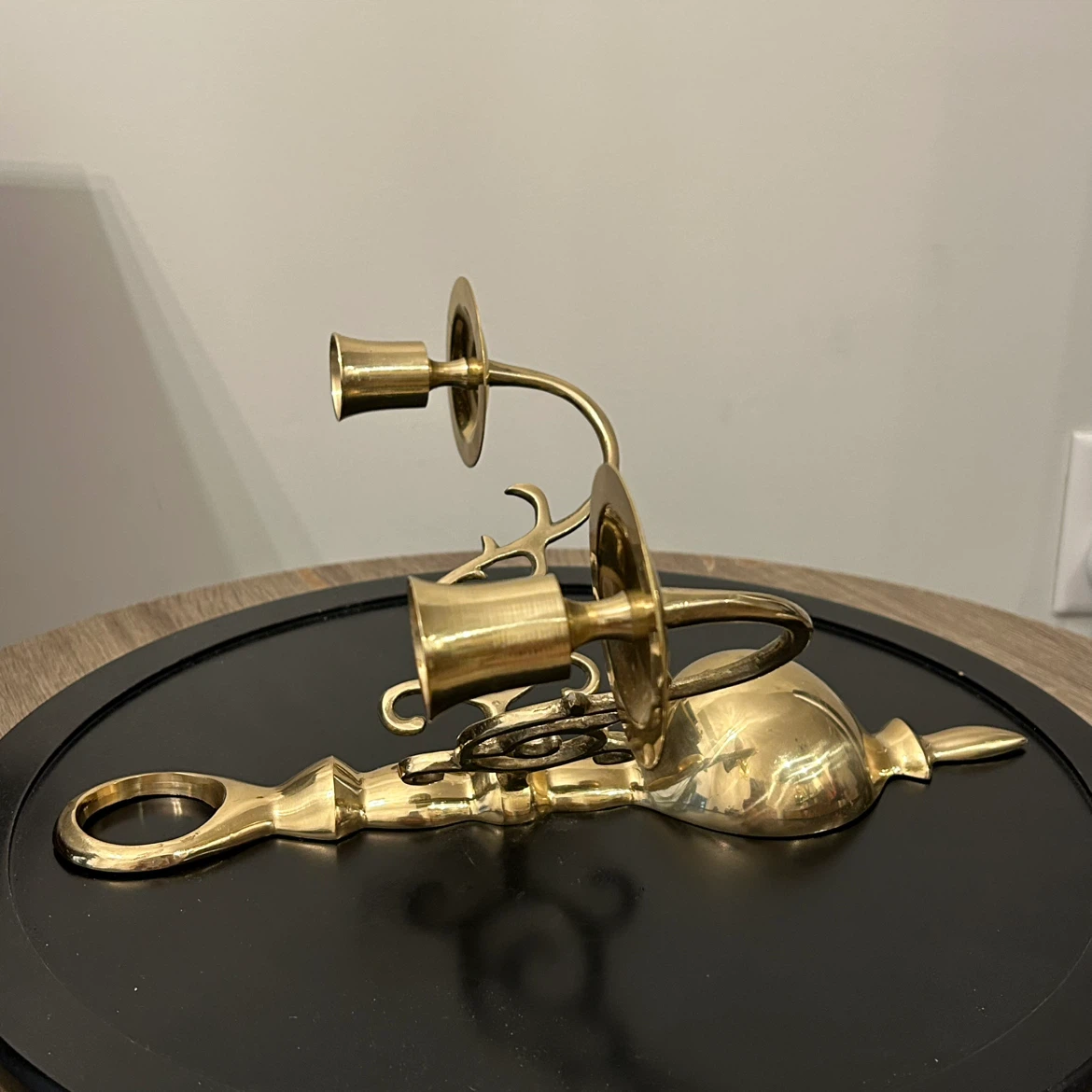 Vintage Brass 2-Light Wall Candle Sconce - photo 3