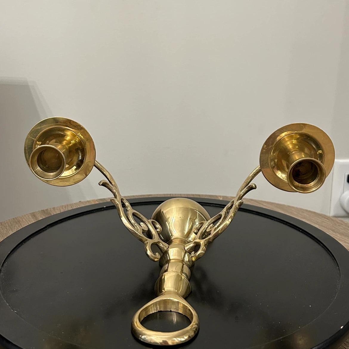 Vintage Brass 2-Light Wall Candle Sconce - photo 4