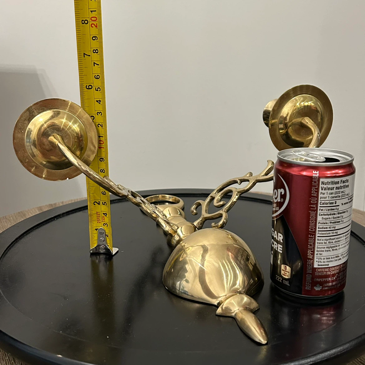 Vintage Brass 2-Light Wall Candle Sconce - photo 5