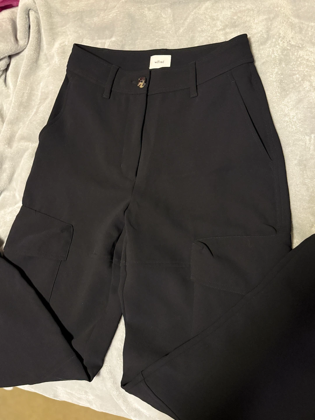 Wilfred Black Cargo Pants Size 2