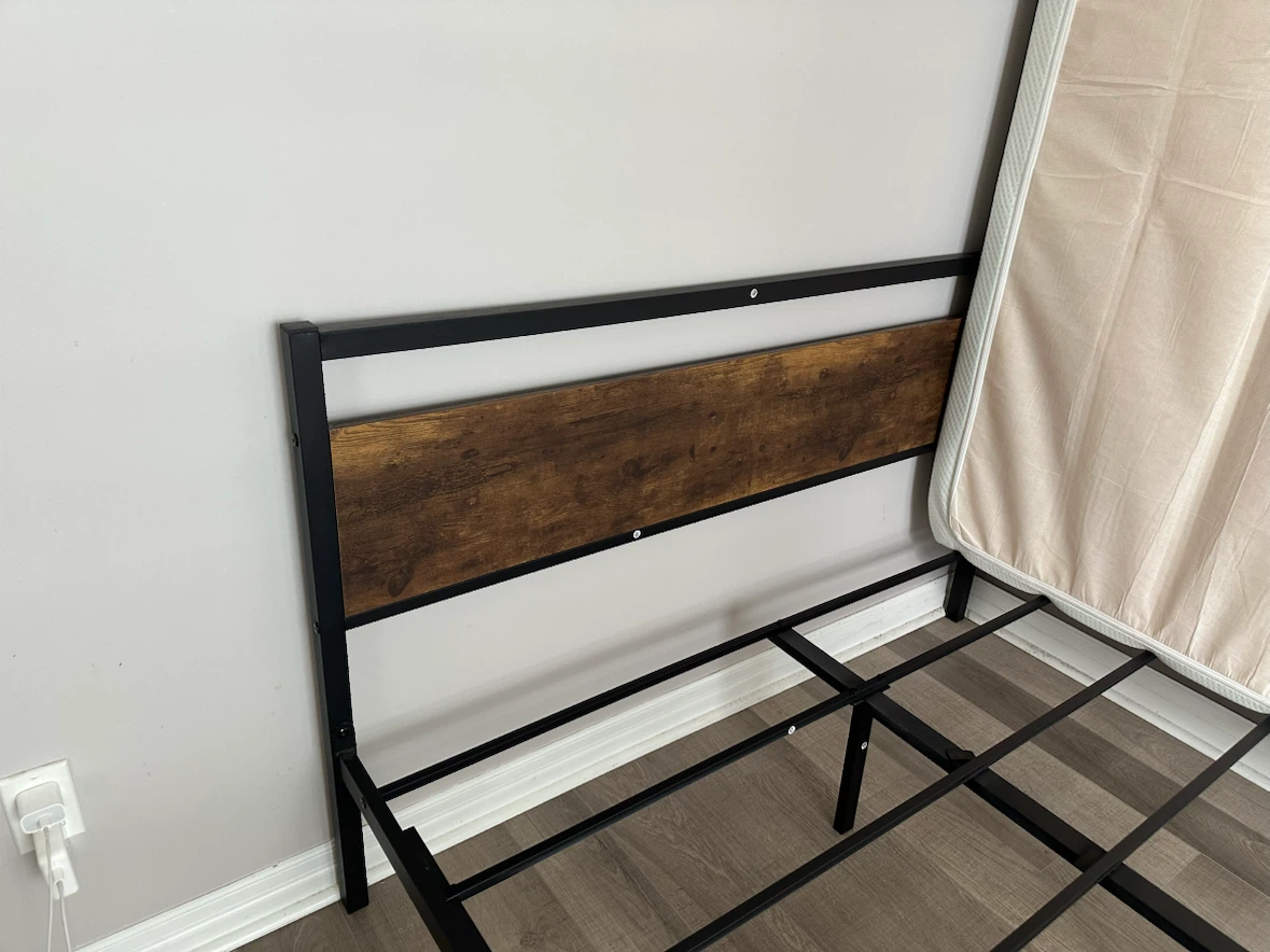 Queen Metal Platform Bed Frame & Zinus 12” Memory Foam Mattress - photo 3