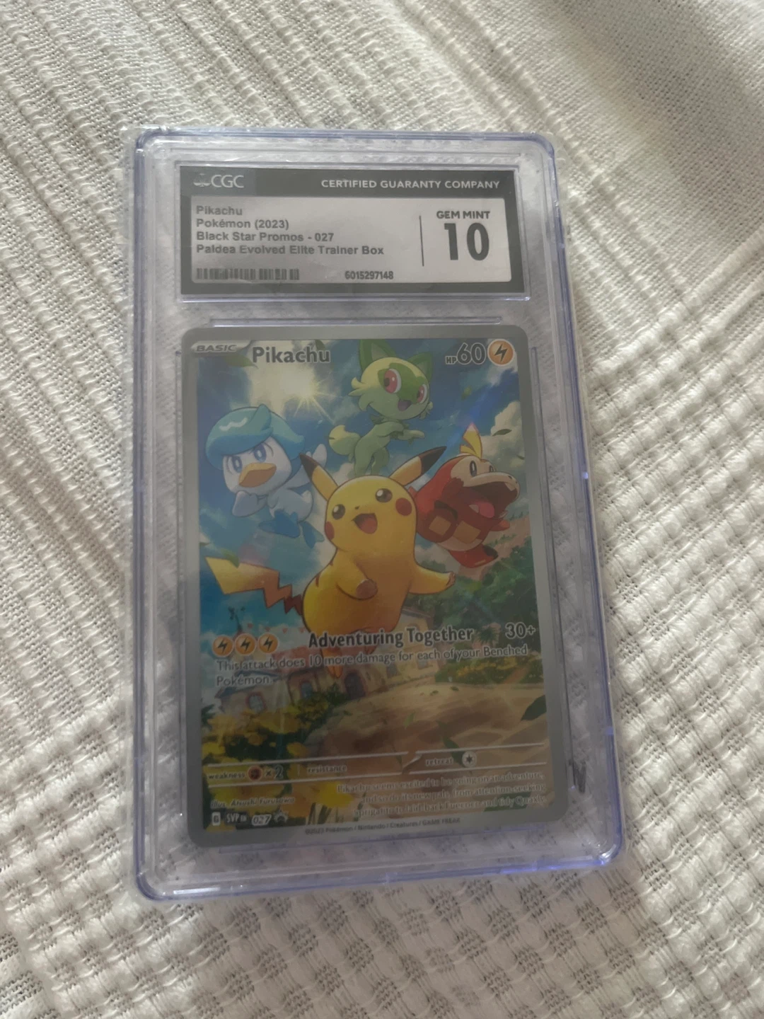 CGC Certified Pikachu (2023) Black Star Promo  Gem Mint 10