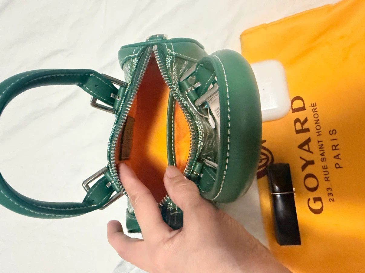 Goyard Mini Boston Bag Green - photo 3