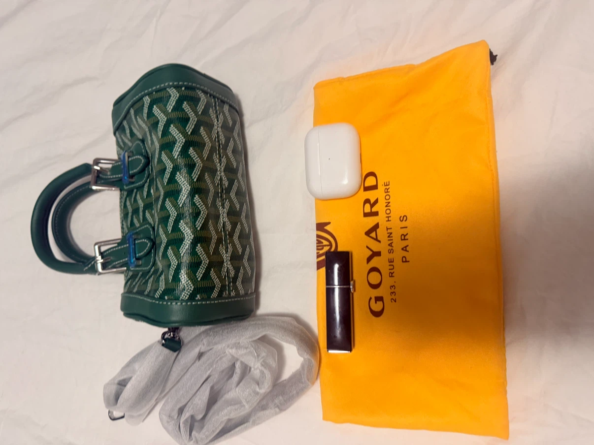 Goyard Mini Boston Bag Green - photo 4