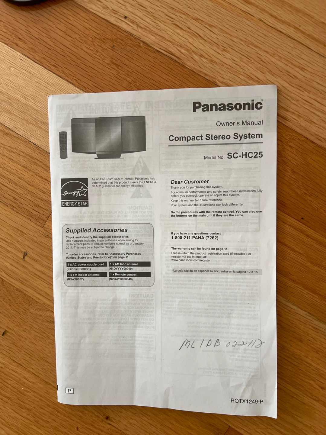 Panasonic Compact Stereo System SC-HC25 - photo 2