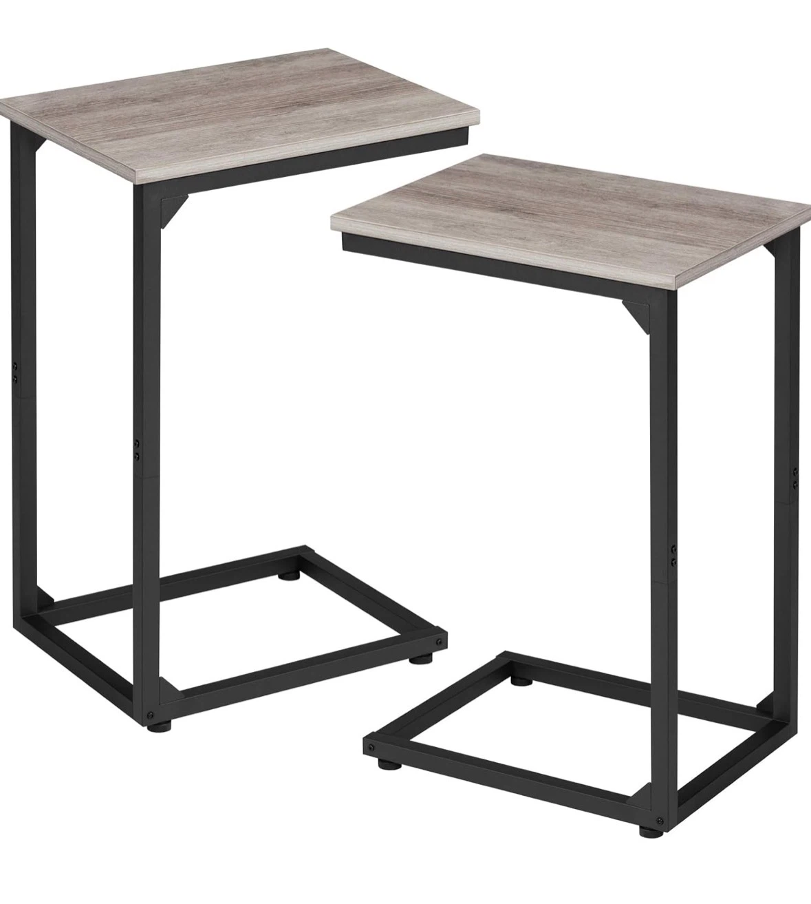 Set of 2 C-Shaped Side Tables - photo 3