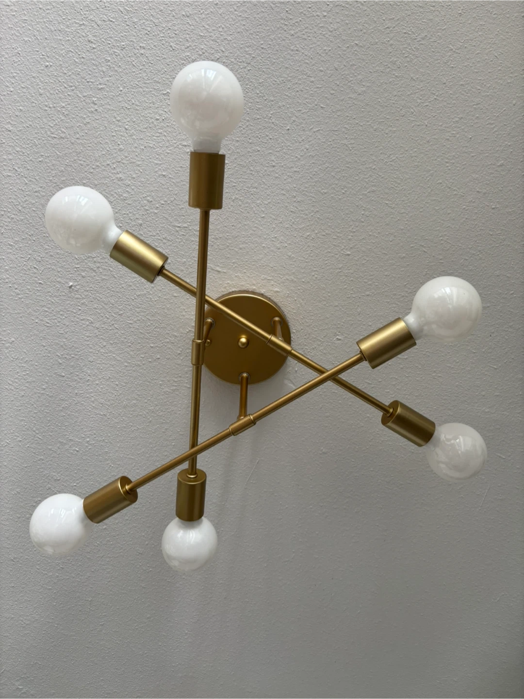 MOVING - Gold Sputnik Chandelier - 6 Lights