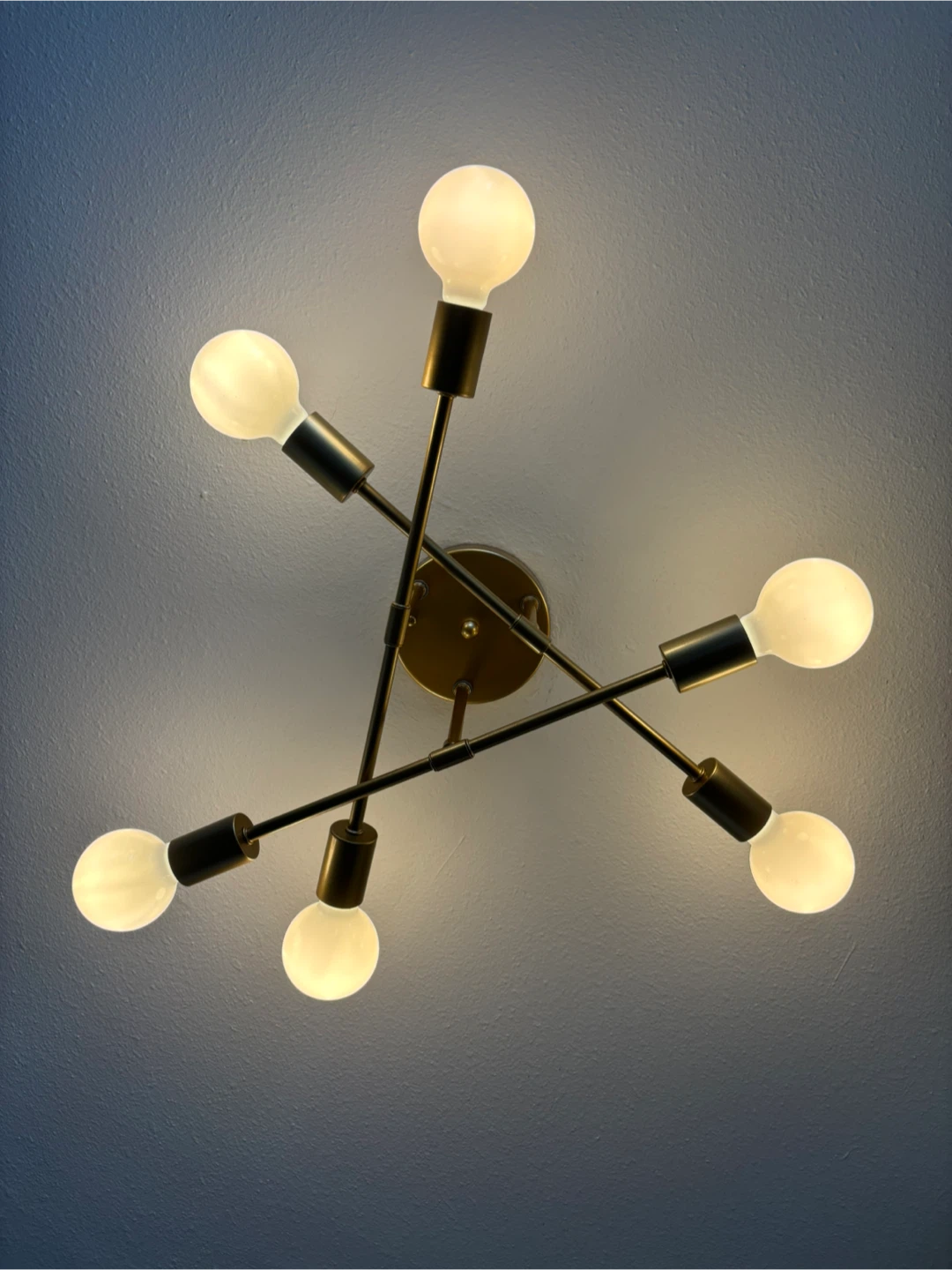 MOVING - Gold Sputnik Chandelier - 6 Lights - photo 2
