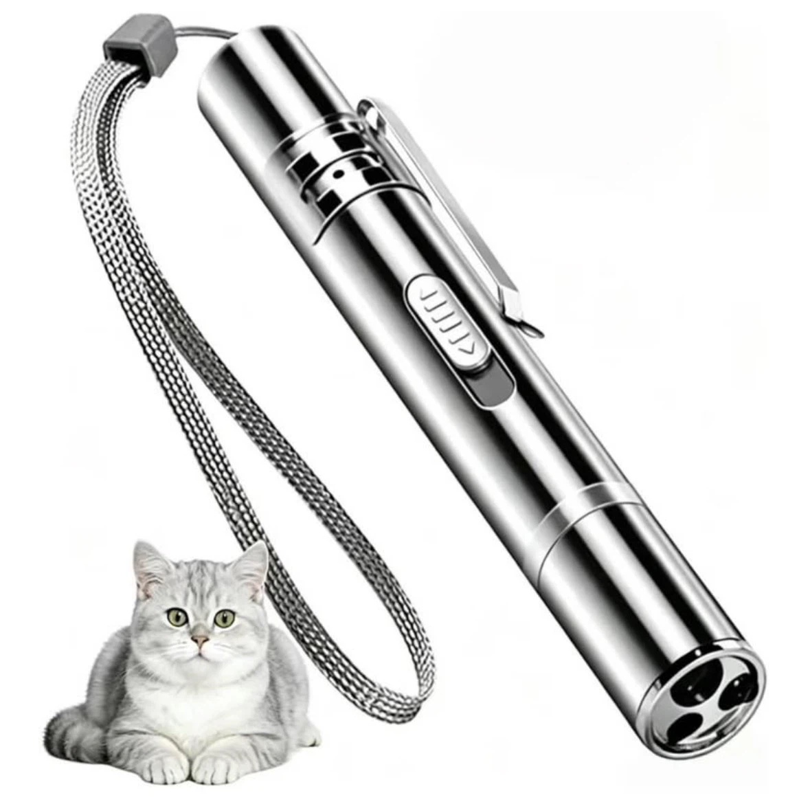 Interactive Cat Accessory USB Rechargeable 7 LED Patterns