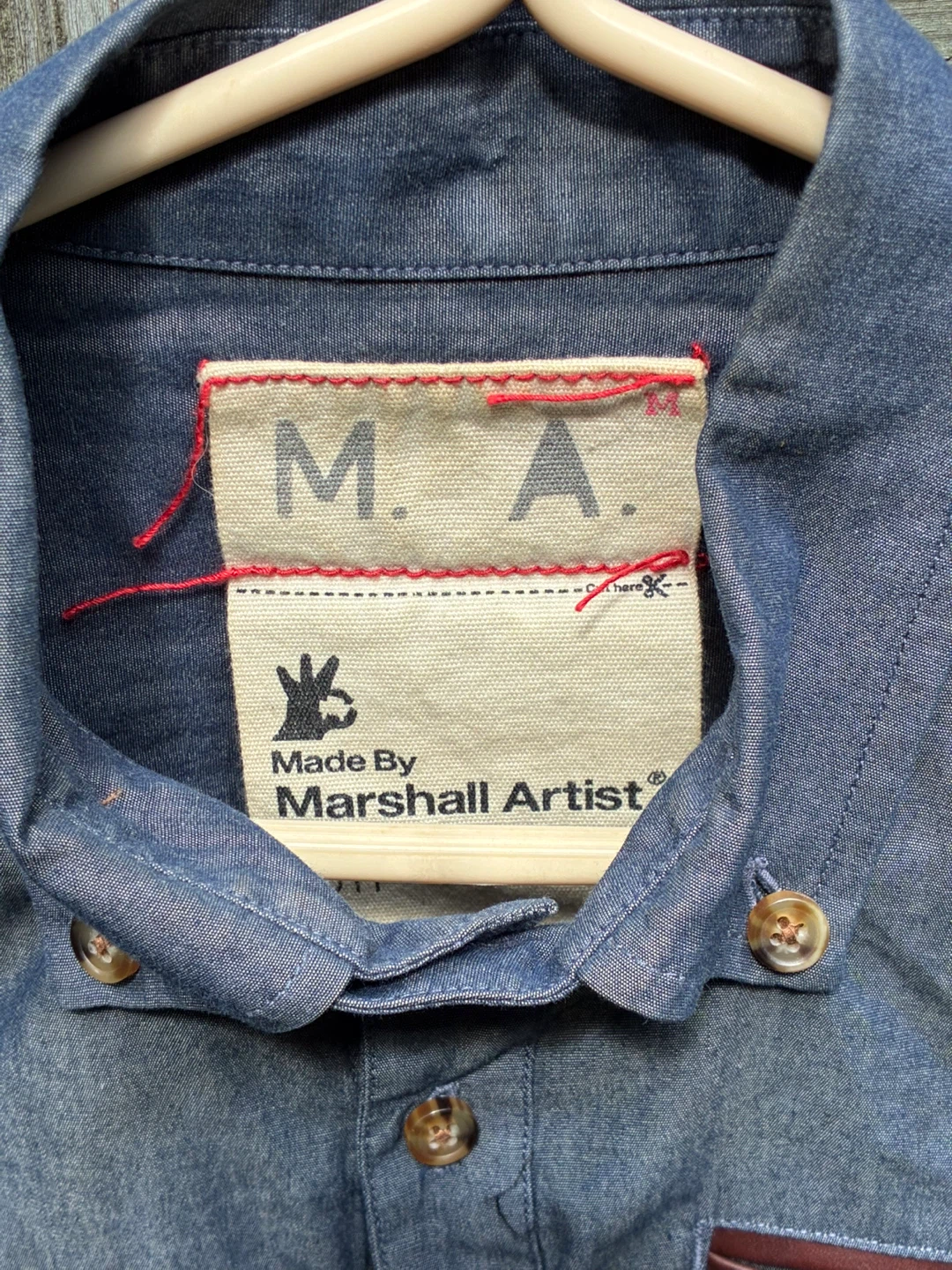 $40 Marshall Artist 2011 Retro Plaid shirt Streetwear Mens M - photo 2