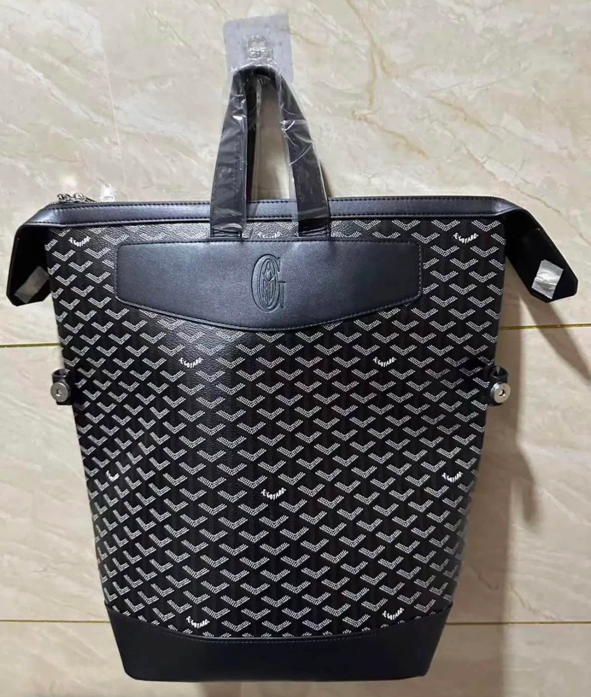 Goyard Black and White Patterned  Bag