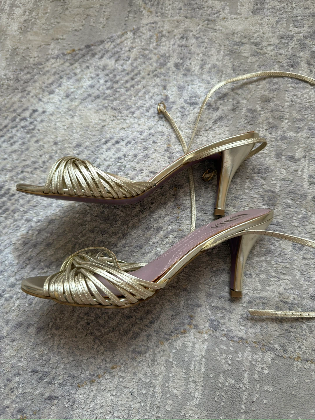 Tribeca Gold Strappy Heeled Sandals - photo 2