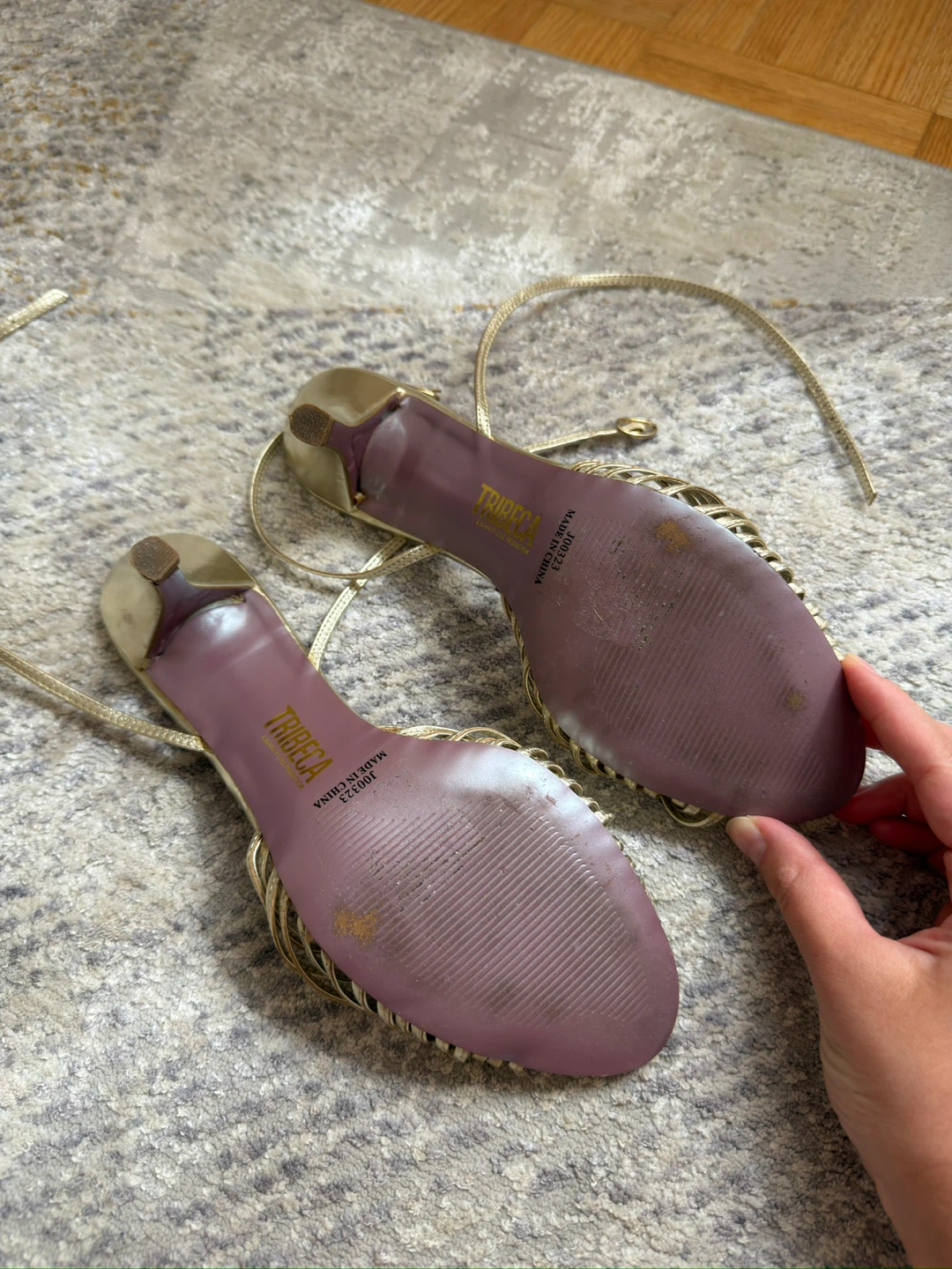 Tribeca Gold Strappy Heeled Sandals - photo 3