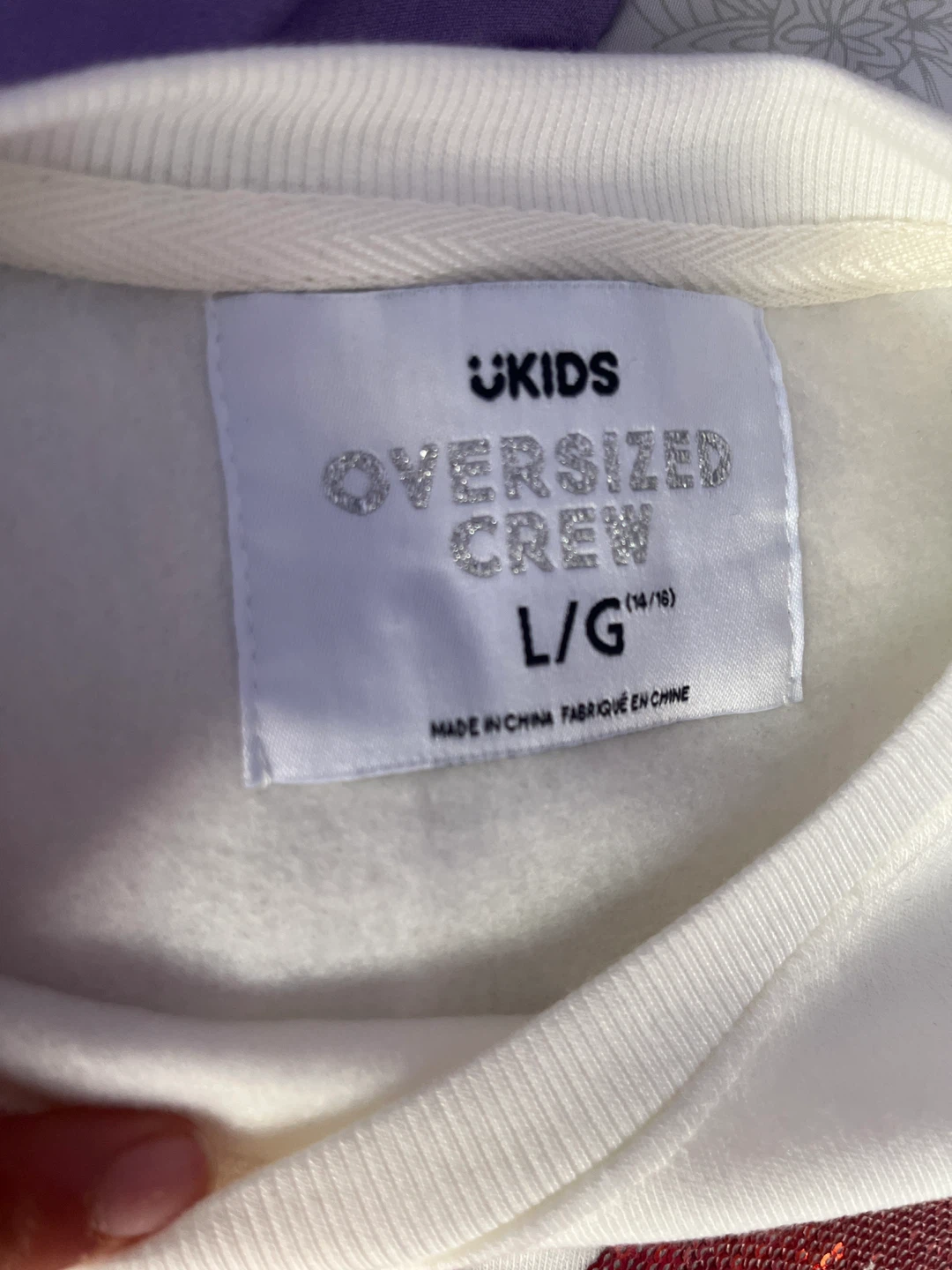 Urban Kids Oversized Crewneck Sweatshirt with Bow - L/G - photo 2