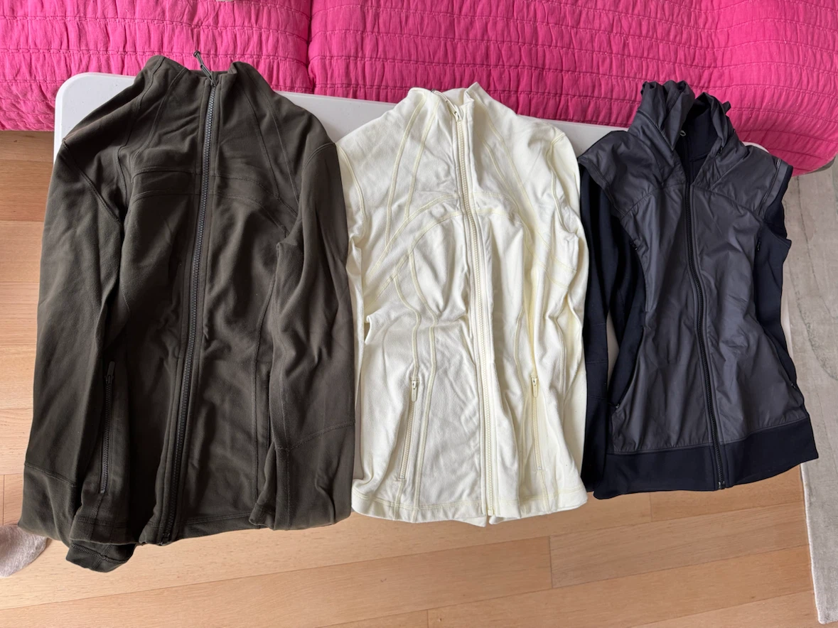 3 LULUlemon jackets for $50!!!
