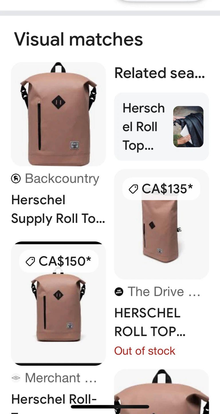 Herschel Supply Co. Roll Top Backpack