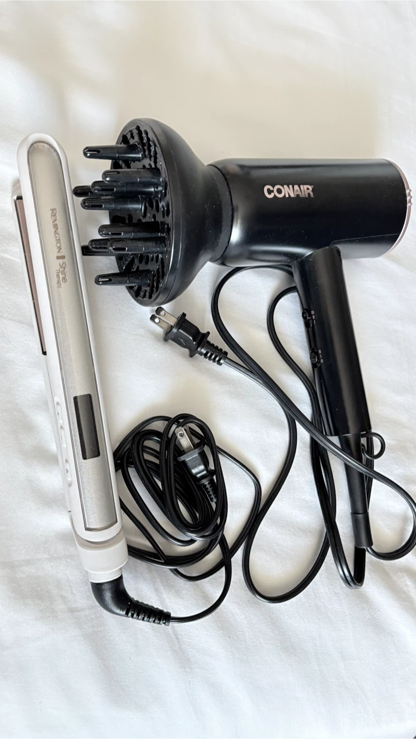 Conair Hair Dryer and Remington Straightener Set