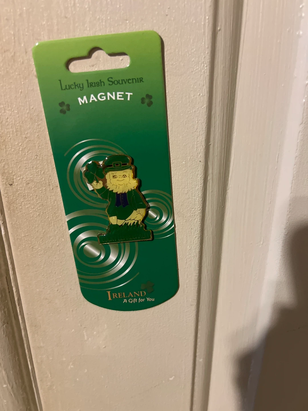 Lucky Irish Souvenir Magnet with Leprechaun