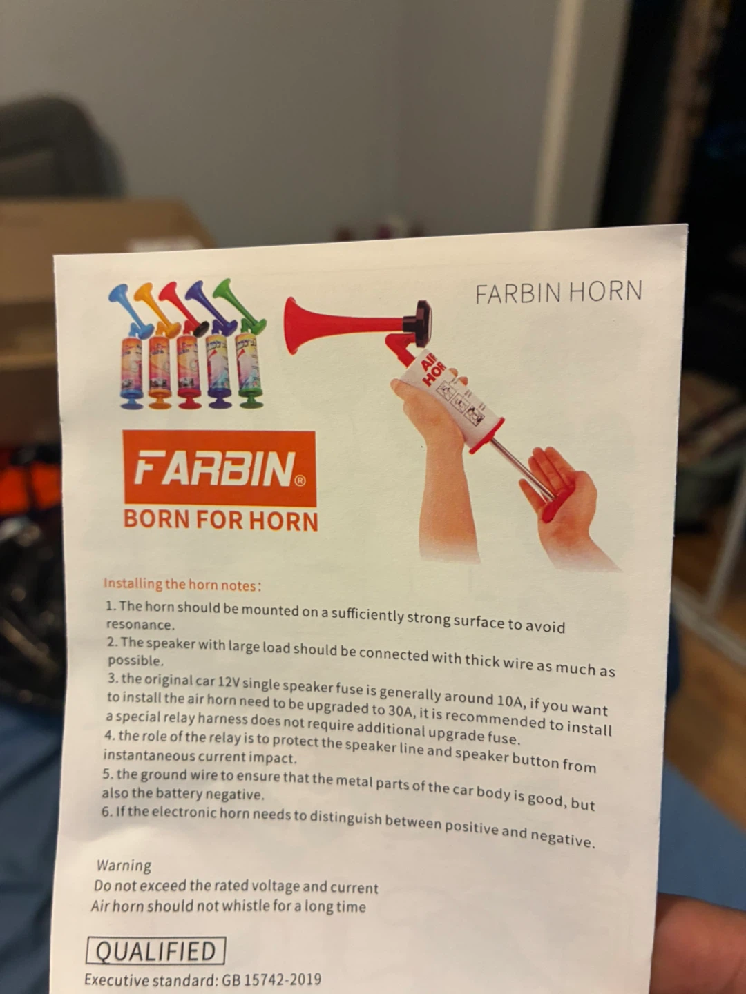 FARBIN Air Horn Kit - photo 2