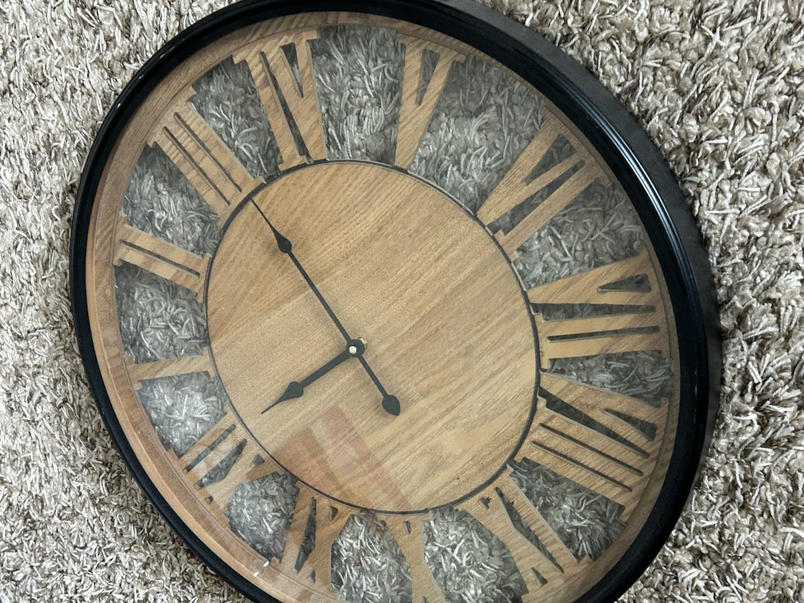 Large Roman Numeral Wall Clock - photo 3