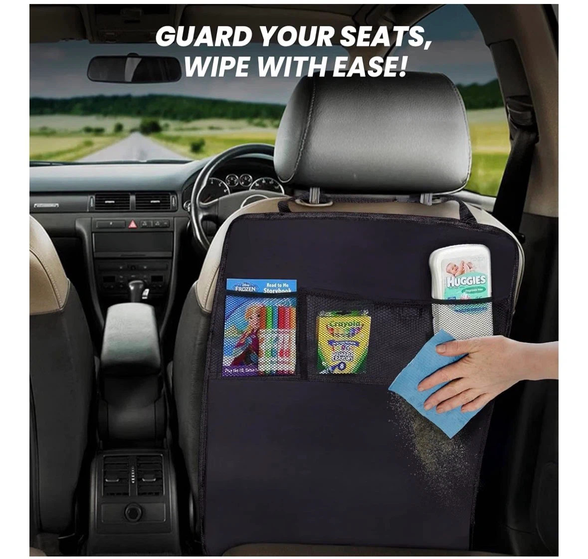 Back Seat Protector for Kids Keep Seat Back Clean, 2 Pack - photo 4