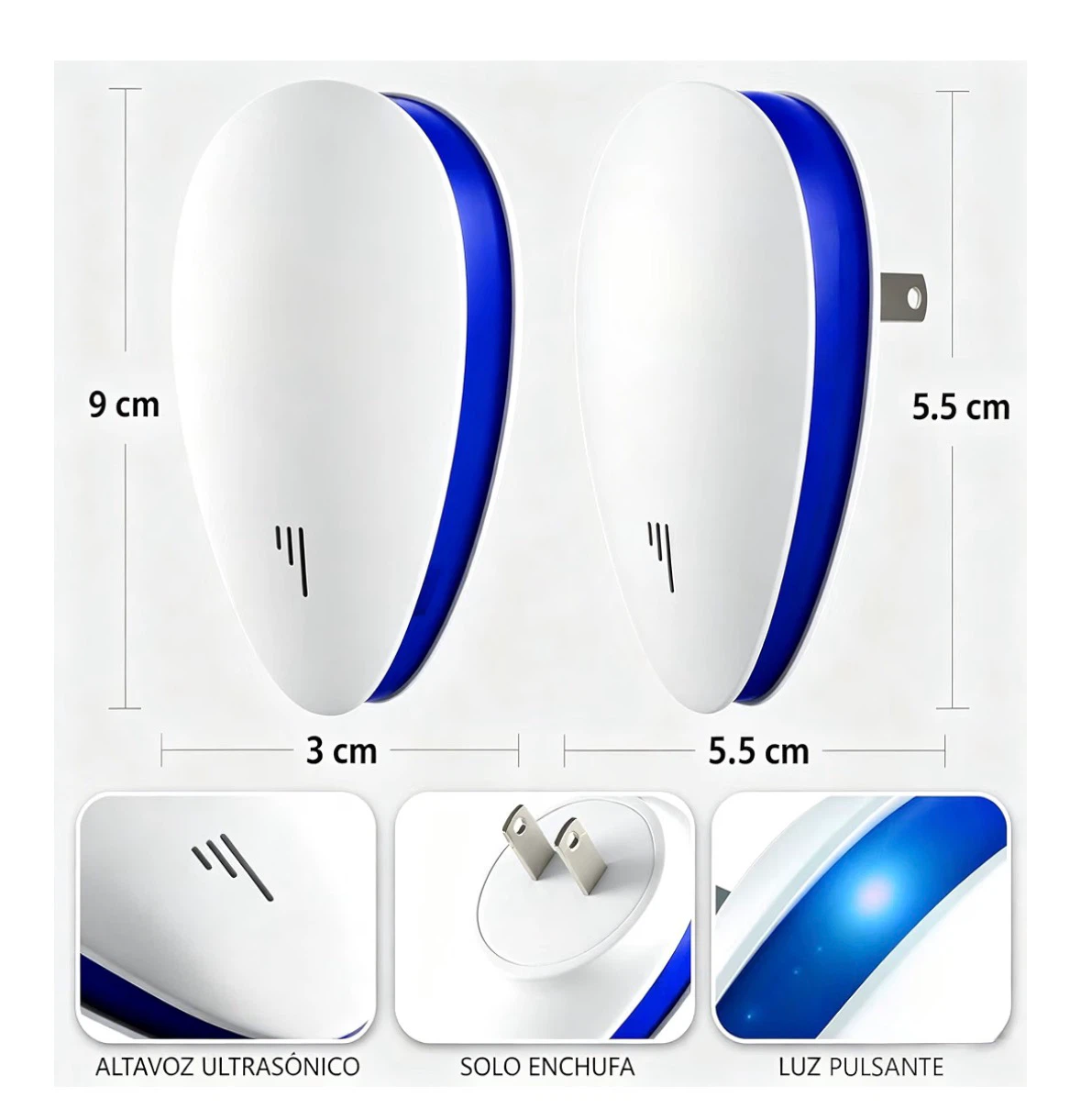 2 pack Ultrasonic Pest Repeller, Pest Control Plug in - photo 2
