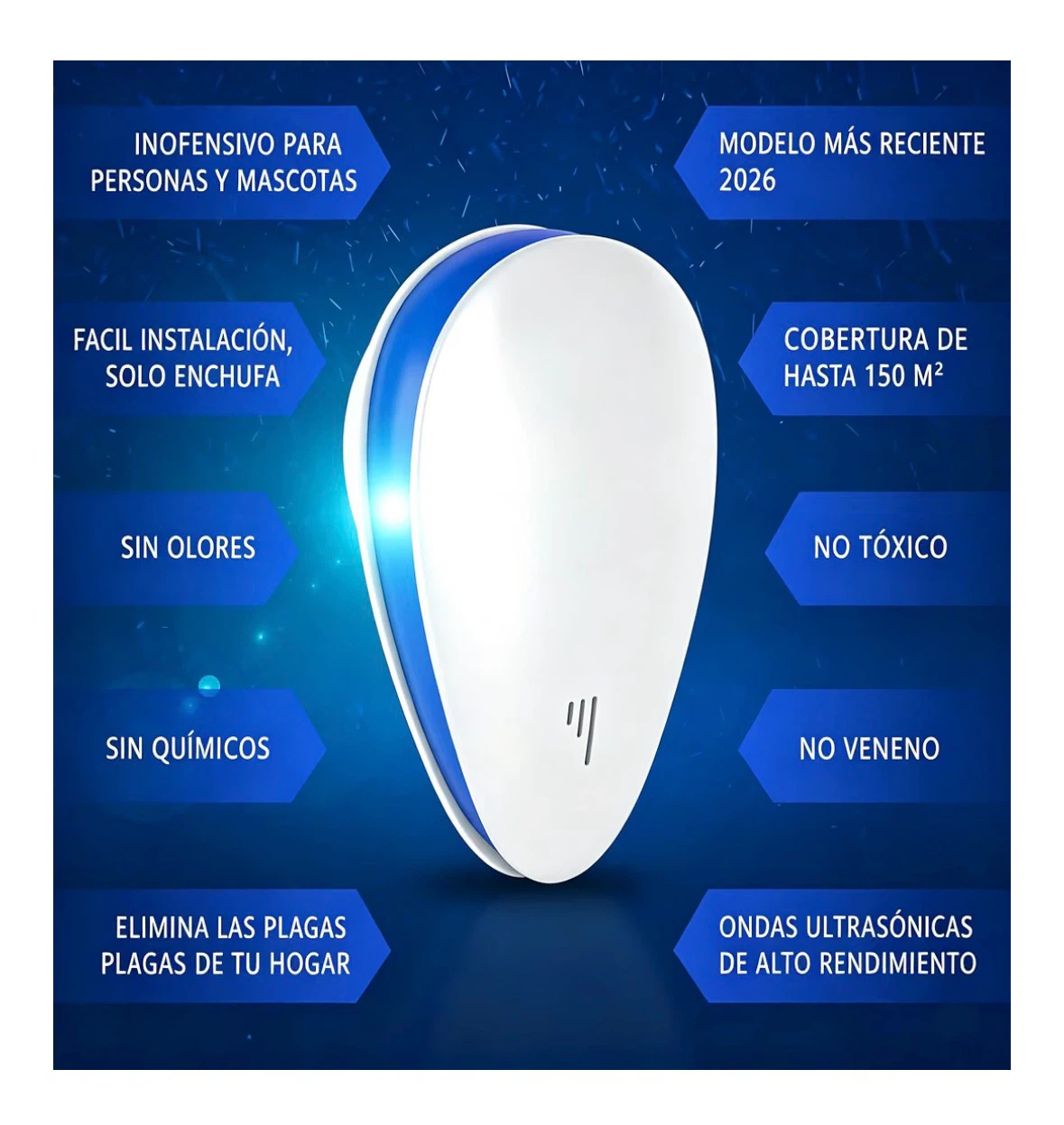 2 pack Ultrasonic Pest Repeller, Pest Control Plug in - photo 3